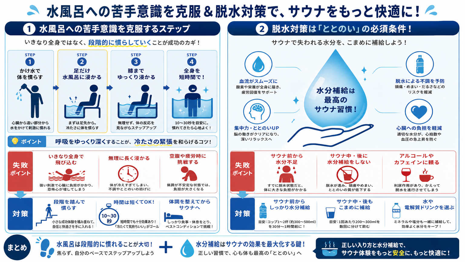 サウナ初心者が失敗しやすいポイントと対策